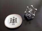 Atomium  wereldtentoonstelling 1958.miniatuur + schaaltje, Ophalen of Verzenden, Zo goed als nieuw, Porselein
