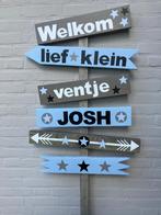 geboorte bord jongen, Kinderen en Baby's, Kraamcadeaus en Geboorteborden, Ophalen of Verzenden, Nieuw, Geboortebord