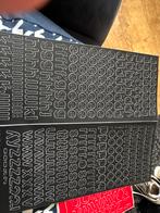 Letter Stickers - Zwart, Ophalen of Verzenden, Nieuw, Sticker
