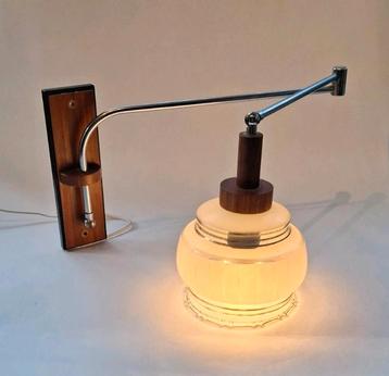 Vintage Chromen Schanierlamp beschikbaar voor biedingen