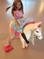 Barbie en Paard met Geluid & Beweging, Kinderen en Baby's, Speelgoed | Poppen, Ophalen of Verzenden, Zo goed als nieuw, Barbie
