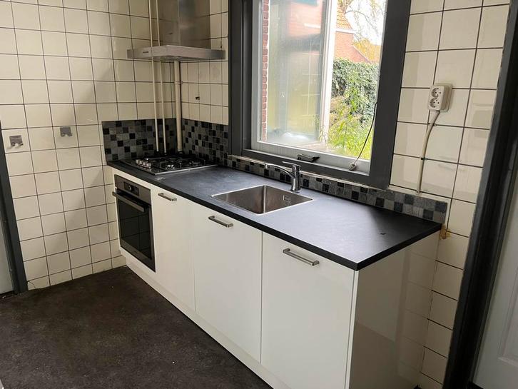 Complete keuken Steinhaus, Huis en Inrichting, Keuken | Complete keukens, Zo goed als nieuw, Dubbelwandige keuken, Wit, Hout, Hoogglans of Gelakt