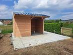 Schuilhok in massief Douglashout + extra voorwand, Weidegang, 2 of 3 paarden of pony's