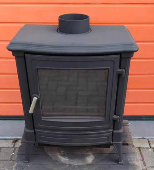 Demomodel houtkachel Nestor Martin S33 met woodbox systeem, Huis en Inrichting, Kachels, Gebruikt, Vrijstaand, Houtkachel, Hout