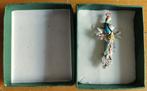 Marcasiet kleurrijke paradijsvogel broche, Overige materialen, 4 tot 7 cm, Gebruikt, Overige kleuren