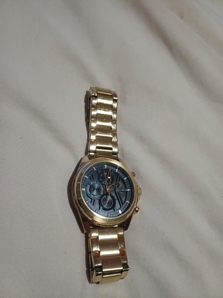 Tommy Hilfiger Gouden Horloge, Sieraden, Tassen en Uiterlijk, Horloges | Heren, Zo goed als nieuw, Polshorloge, Overige merken