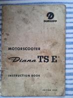 Motorscooter Diana TS E Instruction book, Ophalen of Verzenden, Overige merken
