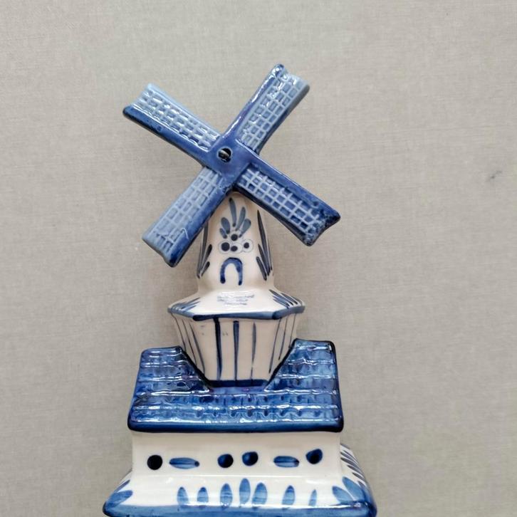 WINDMOLENTJE,Delfts Blauw,Molen,Hand Painted,Holland,Vintage, Antiek en Kunst, Curiosa en Brocante, Ophalen of Verzenden