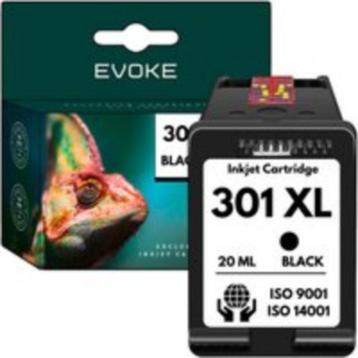 Evoke Printercartridge HP 301 zwart XL | 20 ml| 1200 pagina' beschikbaar voor biedingen