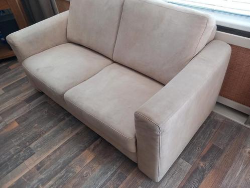 Zgan / gratis Goossens alcantara bank 170/52/45 GELDROP, Huis en Inrichting, Banken | Sofa's en Chaises Longues, Zo goed als nieuw