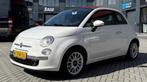 Fiat 500 Cabrio TwinAir In Zeer NETTE STAAT! Tech 100%!!, Leder en Stof, Wit, Handgeschakeld, Grijs