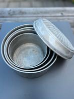 Pannenset (4 pannen, 2 deksel), Ophalen of Verzenden, Gebruikt