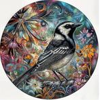 Houten puzzel : Kwikstaart ( speciale dieren stukjes ), Verzenden, Minder dan 500 stukjes, Nieuw, Legpuzzel