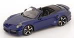 1:18 Porsche 911 992 turbo S cabriolet – 2020 – Blauw, Auto, ., Nieuw, Ophalen of Verzenden