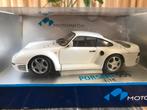 porsche 959 wit 1:18, Ophalen of Verzenden, Zo goed als nieuw, Auto