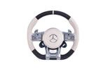 Mercedes carbon & wit leder sportstuur / stuurwiel 2014-2022