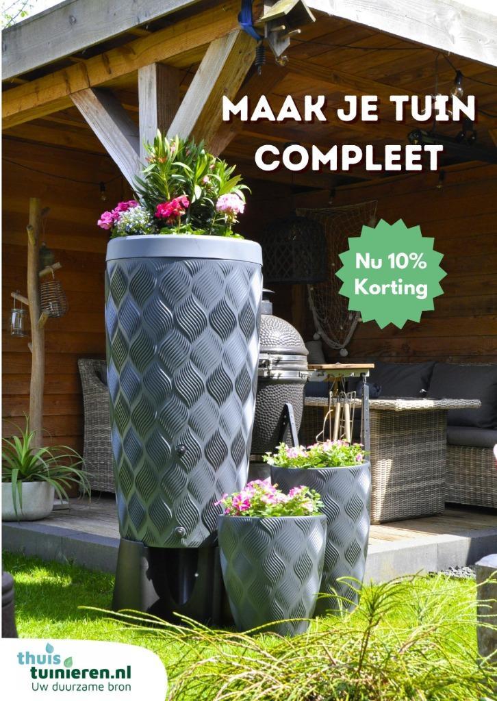 GRATIS KORTINGS CODE ALLE REGENTON NOG 1 MAAND GELDIG, Tuin en Terras, Regentonnen, Nieuw, Overige materialen, 150 liter of meer