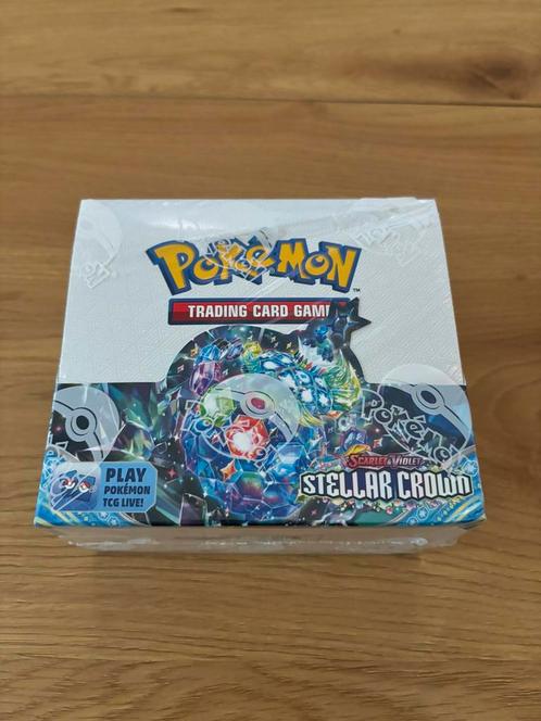 Pokémon TCG: Stellar Crown - Booster Box engels, Hobby en Vrije tijd, Verzamelkaartspellen | Pokémon, Zo goed als nieuw, Ophalen of Verzenden