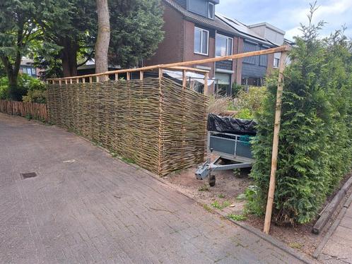 Wilgenschutting,Wilgenscherm,Plaatsen tot eind Juni €42 m2, Tuin en Terras, Gaas en Draad, Nieuw, Overige typen, Minder dan 10 meter