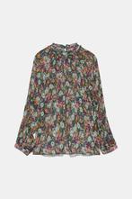 Zara blouse met rolkraag groene oranje bloemenprint maat XS, Kleding | Dames, Groen, Zara, Maat 34 (XS) of kleiner, Zo goed als nieuw