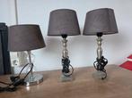 Mooie set van 3 Schermer Lampen, Ophalen of Verzenden, Gebruikt, Glas, Minder dan 50 cm
