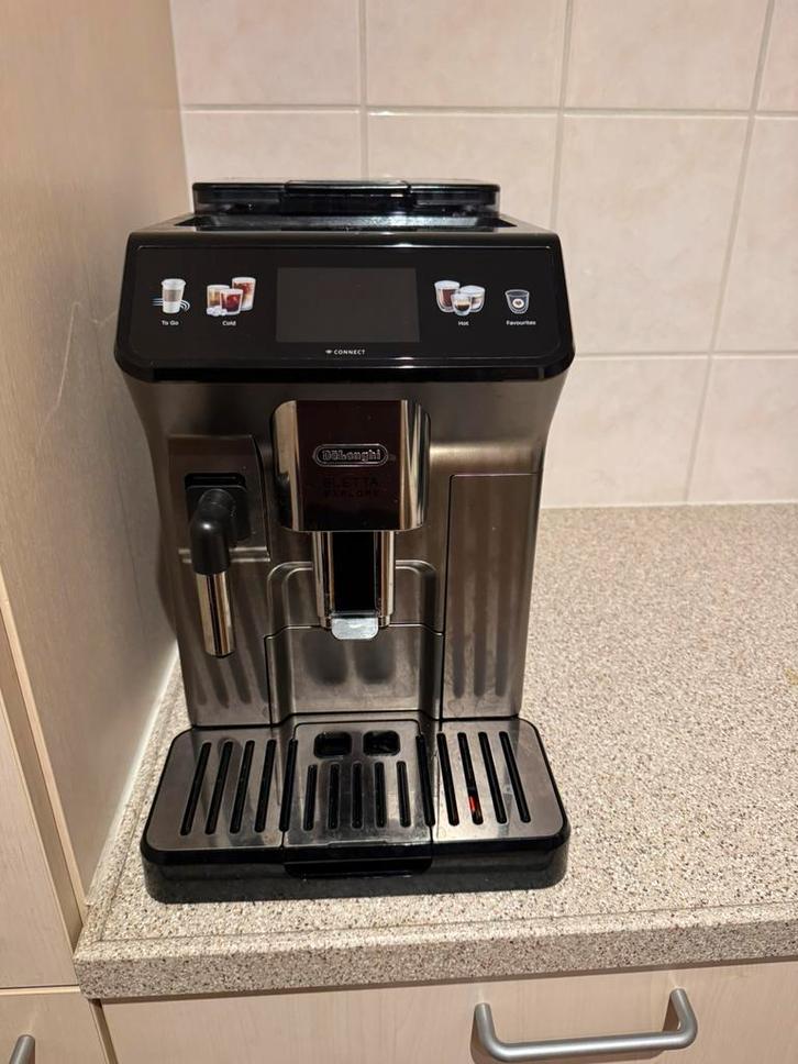 De’Longhi Eletta Explore – Volautomatische Koffiemachine, Witgoed en Apparatuur, Koffiezetapparaten, Zo goed als nieuw, Gemalen koffie