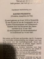 zuster de Rijk 1016 Stoppeldijk 1997 Oudenbosch, Ophalen of Verzenden