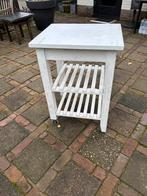 Bijzettafel roltafel, Huis en Inrichting, Tafels | Bijzettafels, Ophalen of Verzenden, Zo goed als nieuw, Rond