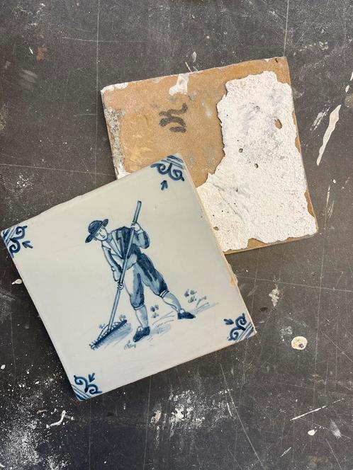 Oud hollandse tegels(handwerk), Antiek en Kunst, Antiek | Wandborden en Tegels, Ophalen of Verzenden