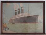 originele litho van de Belgenland Red Star Line Cassiers, Ophalen