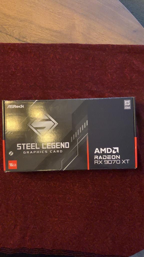 *SEALED* ASRock RX 9070 XT Steel Legend 16GB videokaart, Computers en Software, Videokaarten, Nieuw, AMD, PCI-Express 4.0, GDDR6