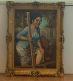 Schilderij Balinese Vrouw - Indonesië, Ophalen