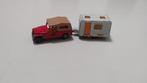 Matchbox Jeep CJ6 + Matchbox Caravan, Ophalen of Verzenden, Gebruikt, Auto
