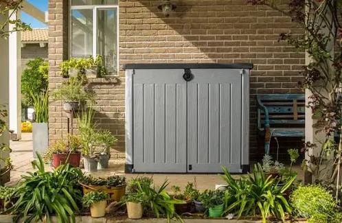 Kunststof opbergbox, Tuin en Terras, Bergingen en Tuinkasten, Zo goed als nieuw, Kunststof, Ophalen