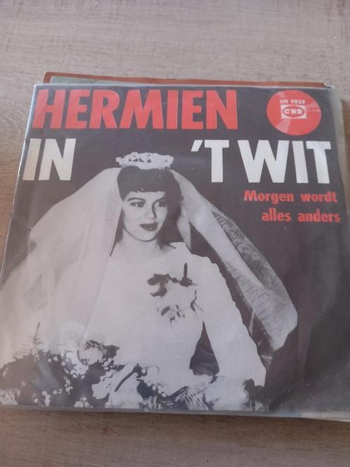 hermien in t wit, Cd's en Dvd's, Vinyl | Nederlandstalig, Gebruikt, Levenslied of Smartlap, Overige formaten, Verzenden