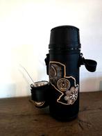 Nieuwe leerbeklede tradionele thee-thermosfles Paraguay, Ophalen of Verzenden, Nieuw