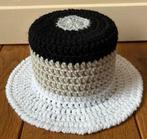 Toiletrolhoedje grijs zwart beige wit gehaakt hoedenplank, Ophalen of Verzenden, Nieuw