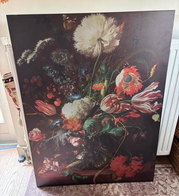 Jan Davidsz Vaas Bloemen, groot, geborsteld Aluminium  beschikbaar voor biedingen