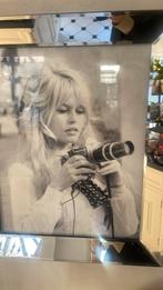 Mooie zwart/Wit foto in Kusters spiegelijst facet 6,5cm, Antiek en Kunst, Ophalen of Verzenden