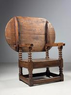 Engelse monk chair table eiken 18e eeuw, Ophalen