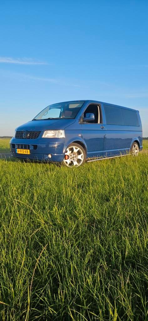 Volkswagen transporter t5 dubbele cabine, Auto's, Bestelauto's, Particulier, Volkswagen, Diesel, Geïmporteerd, Ophalen