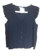 Esprit tricot top donkerblauw maat 42/44, Kleding | Dames, Ophalen of Verzenden, Zo goed als nieuw, Maat 42/44 (L), Blauw