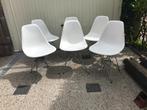 6 Vitra DSR Eames plastic chair design stoel wit, Ophalen, Gebruikt, Wit, Nvt