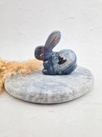Konijn carving beeldje agaat steen edelsteen nieuw, Verzamelen, Mineralen en Fossielen, Ophalen of Verzenden, Mineraal