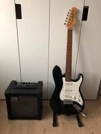 Mooie Elektrische gitaar met versterker, Met versterker, Zo goed als nieuw, Solid body, Ophalen