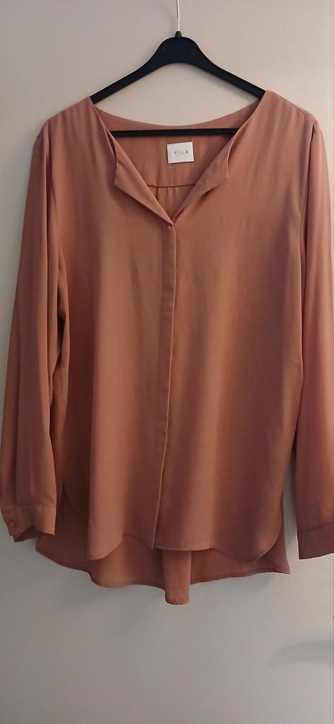 Vila damesblouse soepelvallende stof, Kleding | Dames, Blouses en Tunieken, Nieuw, Maat 42/44 (L), Roze, Ophalen of Verzenden