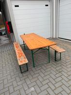 Biertafel 220x80, Ophalen, Zo goed als nieuw, Rechthoekig, Hout