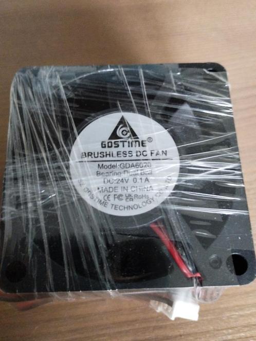 2x GDSTime 6020 24V dual ball axial fans, Computers en Software, 3D-printerbenodigheden, Nieuw, Ophalen of Verzenden