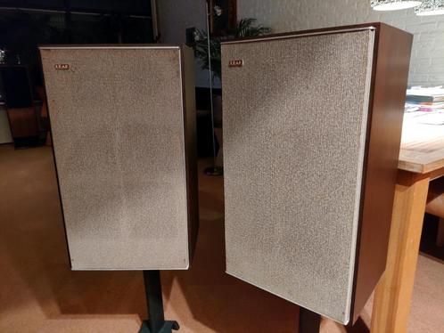LEAK Sandwich (early 60’s vintage) refurbished, Audio, Tv en Foto, Luidsprekers, Refurbished, Front, Rear of Stereo speakers, Minder dan 60 watt