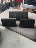 Jamo  2 d SAT 80 Speakers en Jamo center 50, Gebruikt, Ophalen of Verzenden, Minder dan 60 watt, Front, Rear of Stereo speakers